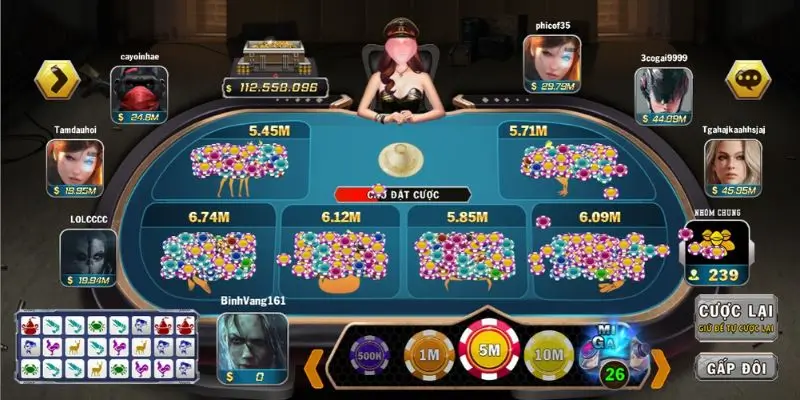 Đặt cược vào những biểu tượng trong bầu cua online